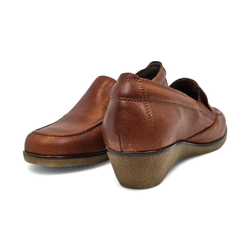 Clara | Soft leather women’s wedge loafers