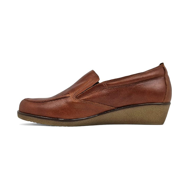 Clara | Soft leather women’s wedge loafers